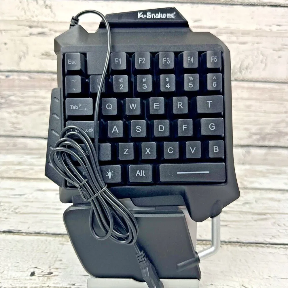 K-Snake One-Handed Gaming Keyboard RGB Backlit‎ Mechanical Keypad